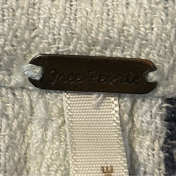 Free People | Checkered Wrap Blouse - Black and White | Size S/P - Picture 3 of 9